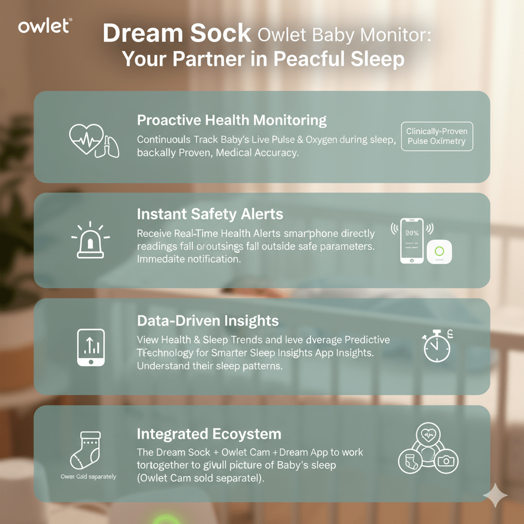 Owlet Baby Monitor Dream Sock ecosystem view